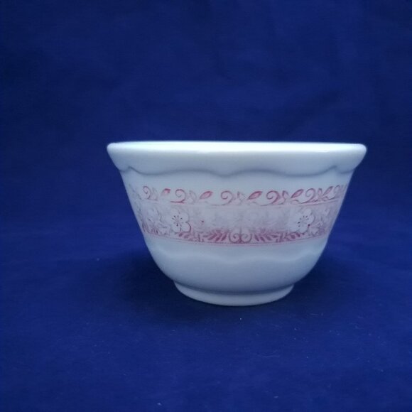 Syracuse Strawberry Hill Pink Floral Custard Cup Vintage Collectible - Picture 3 of 7